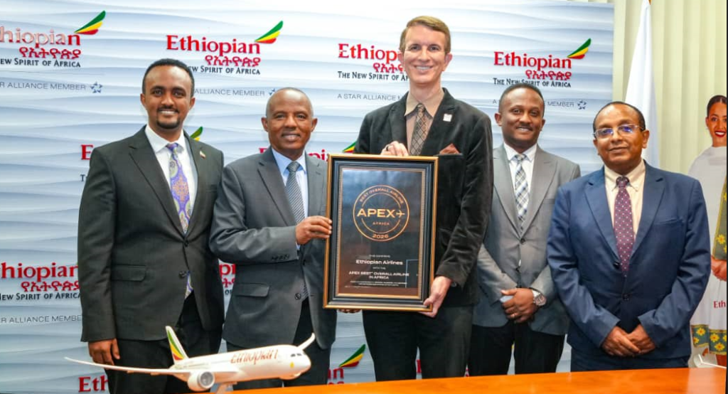 Ethiopian Airlines Receives APEX Best Airline in Africa Award Ethiopian Airlines Receives APEX Best Airline in Africa Award