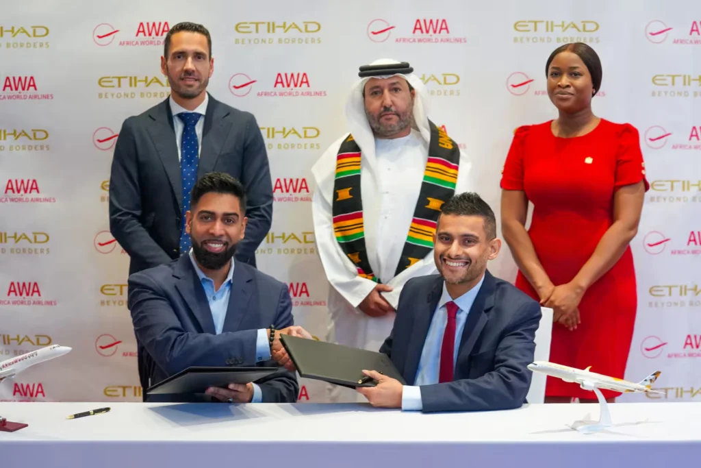 Etihad Airways Partners with Africa World Airlines