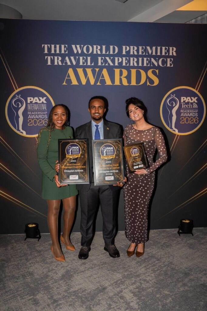 Ethiopian Airlines Wins Three Prestigious Titles at the 2026 PAX Readership Awards Ethiopian Airlines Wins Three Prestigious Titles at the 2026 PAX Readership Awards