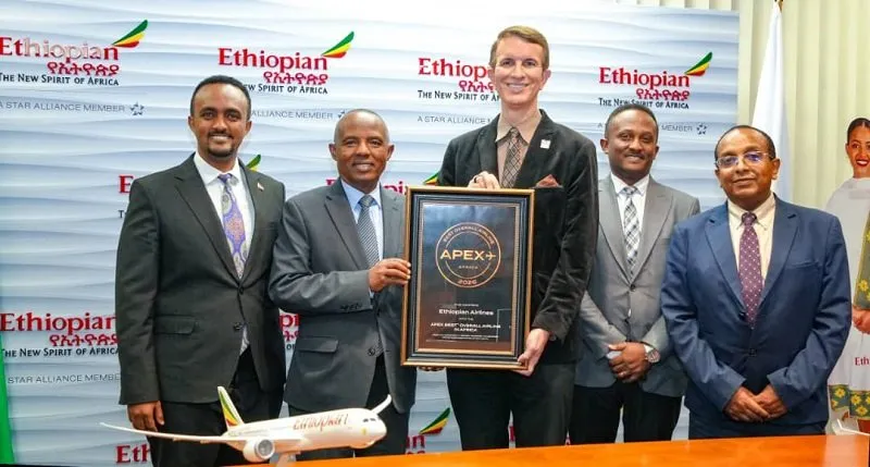 Ethiopian Airlines Gets APEX Best Airline in Africa Award Ethiopian Airlines Gets APEX Best Airline in Africa Award