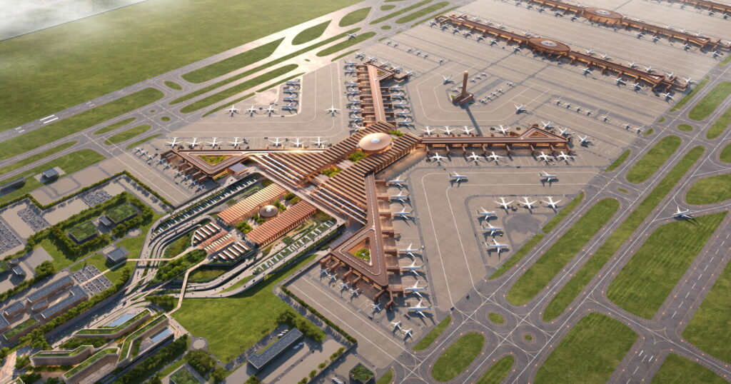 Zaha Hadid designs Africa’s largest futuristic X-shaped terminal