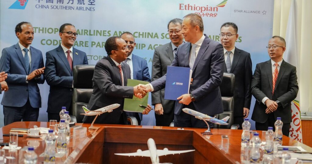 Africa’s biggest airline signs China Southern deal to widen travel connections as Chinese carrier enters Ethiopia