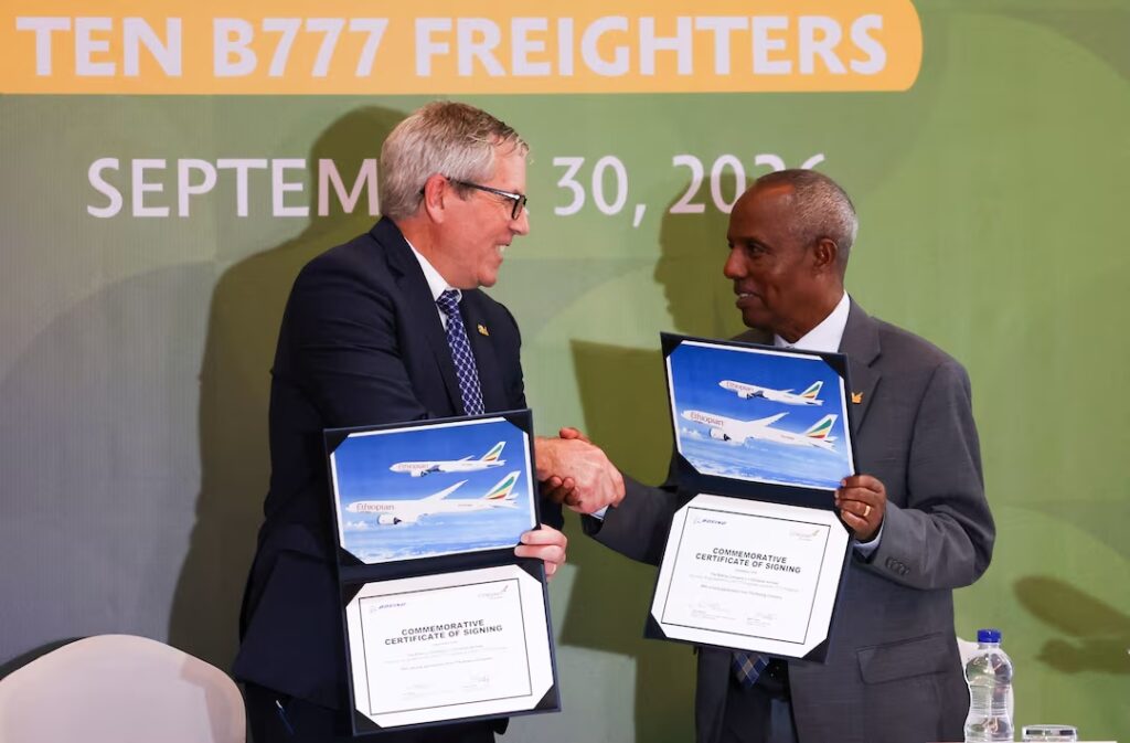 Ethiopian Airlines Orders Eight Boeing 777-8 Freighters and Two 777Fs in Major Cargo Expansion
